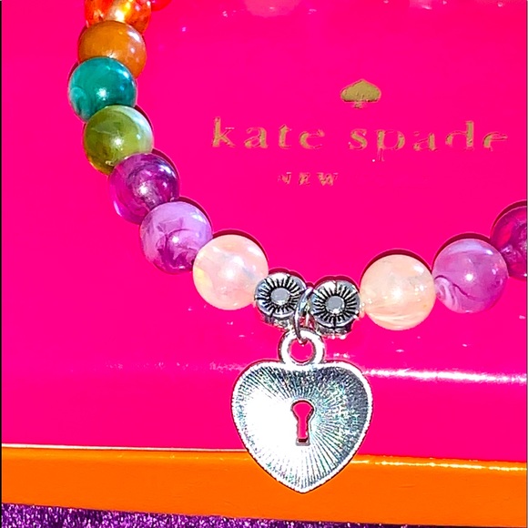 🧿2/$15🧿 NIB/NWT One Sz Love Chakra Beaded Stretch Bracelet - Picture 13 of 15